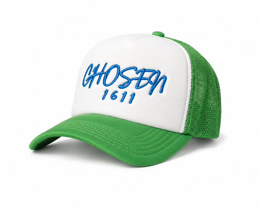 Kids Trucker CHOSEN Hat - Green