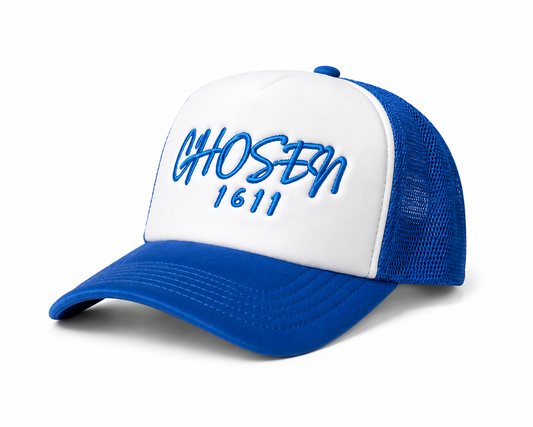 Kids Trucker CHOSEN Hat - Blue